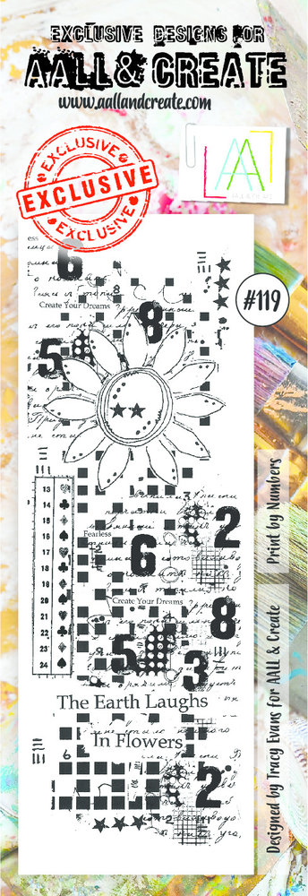AALL and Create Clear Stamp Set Border Print By Numbers (AALL-TP-119) AALL and Create Clear Stamp Set Border Print By Numbers (AALL-TP-119)