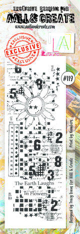 AALL and Create Clear Stamp Set Border Print By Numbers (AALL-TP-119) AALL and Create Clear Stamp Set Border Print By Numbers (AALL-TP-119)