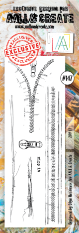 AALL and Create Clear Stamp Set Border Zipp It (AALL-TP-147)