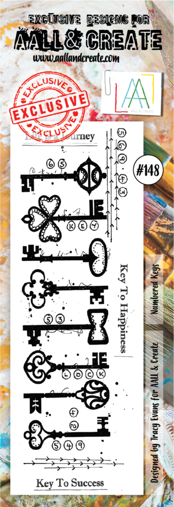 AALL and Create Clear Stamp Set Border Numbered Keys (AALL-TP-148) AALL and Create Clear Stamp Set Border Numbered Keys (AALL-TP-148)