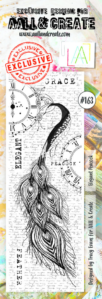 AALL and Create Clear Stamp Set Border Elegant Peacock (AALL-TP-163) AALL and Create Clear Stamp Set Border Elegant Peacock (AALL-TP-163)