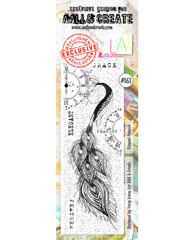 AALL and Create Clear Stamp Set Border Elegant Peacock (AALL-TP-163)*