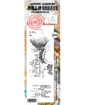 AALL and Create Clear Stamp Set Border Brush Flower (AALL-TP-234)*