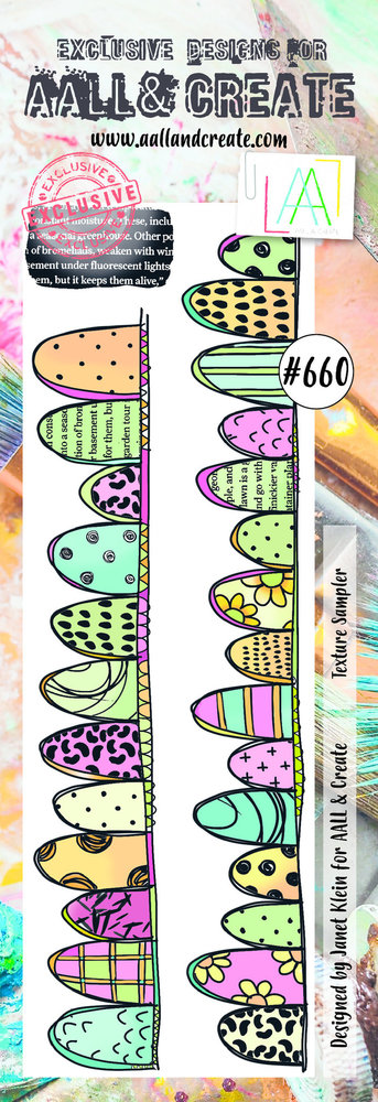 AALL and Create Clear Stamp Set Border Texture Sampler (AALL-TP-660) AALL and Create Clear Stamp Set Border Texture Sampler (AALL-TP-660)