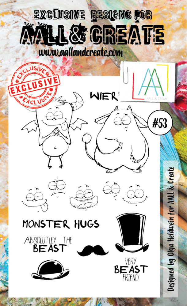 AALL and Create Clear Stamp Set A6 Beast Friend (AALL-TP-053) AALL and Create Clear Stamp Set A6 Beast Friend (AALL-TP-053)
