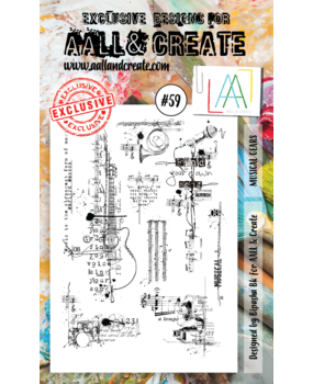 AALL and Create Clear Stamp Set A6 Musical Gears (AALL-TP-059)* AALL and Create Clear Stamp Set A6 Musical Gears (AALL-TP-059)*