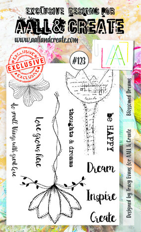 AALL and Create Clear Stamp Set A6 Blossomed Dreams (AALL-TP-123) AALL and Create Clear Stamp Set A6 Blossomed Dreams (AALL-TP-123)