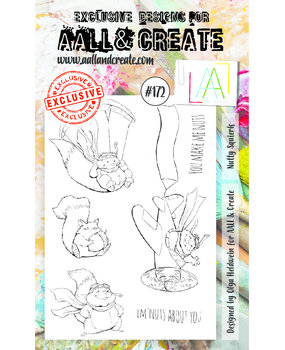 AALL and Create Clear Stamp Set A6 Nutty Squirrels (AALL-TP-172) AALL and Create Clear Stamp Set A6 Nutty Squirrels (AALL-TP-172)