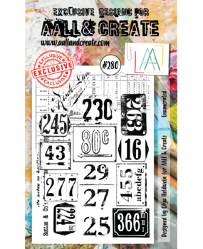 AALL and Create Clear Stamp Set A6 Enumerated (AALL-TP-280) AALL and Create Clear Stamp Set A6 Enumerated (AALL-TP-280)