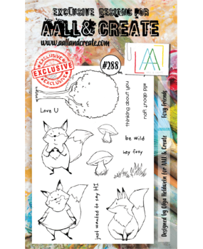 AALL and Create Clear Stamp Set A6 Foxy Friends (AALL-TP-288)* AALL and Create Clear Stamp Set A6 Foxy Friends (AALL-TP-288)*