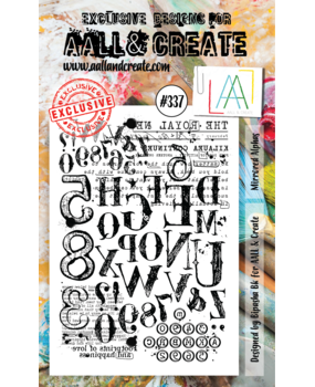 AALL and Create Clear Stamp Set A6 Mirrored Alphas (AALL-TP-337)* AALL and Create Clear Stamp Set A6 Mirrored Alphas (AALL-TP-337)*