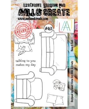 AALL and Create Clear Stamp Set A6 Have A Seat (AALL-TP-461) AALL and Create Clear Stamp Set A6 Have A Seat (AALL-TP-461)