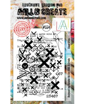 AALL and Create Clear Stamp Set A6 Lined Cross (AALL-TP-554)* AALL and Create Clear Stamp Set A6 Lined Cross (AALL-TP-554)*