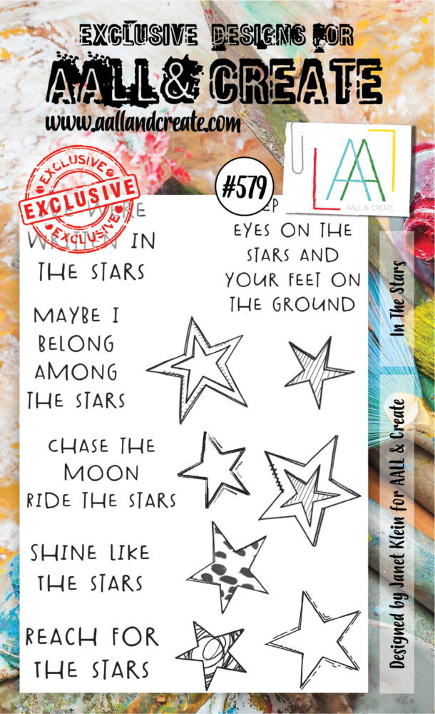 AALL and Create Clear Stamp Set A6 In the Stars (AALL-TP-579) AALL and Create Clear Stamp Set A6 In the Stars (AALL-TP-579)