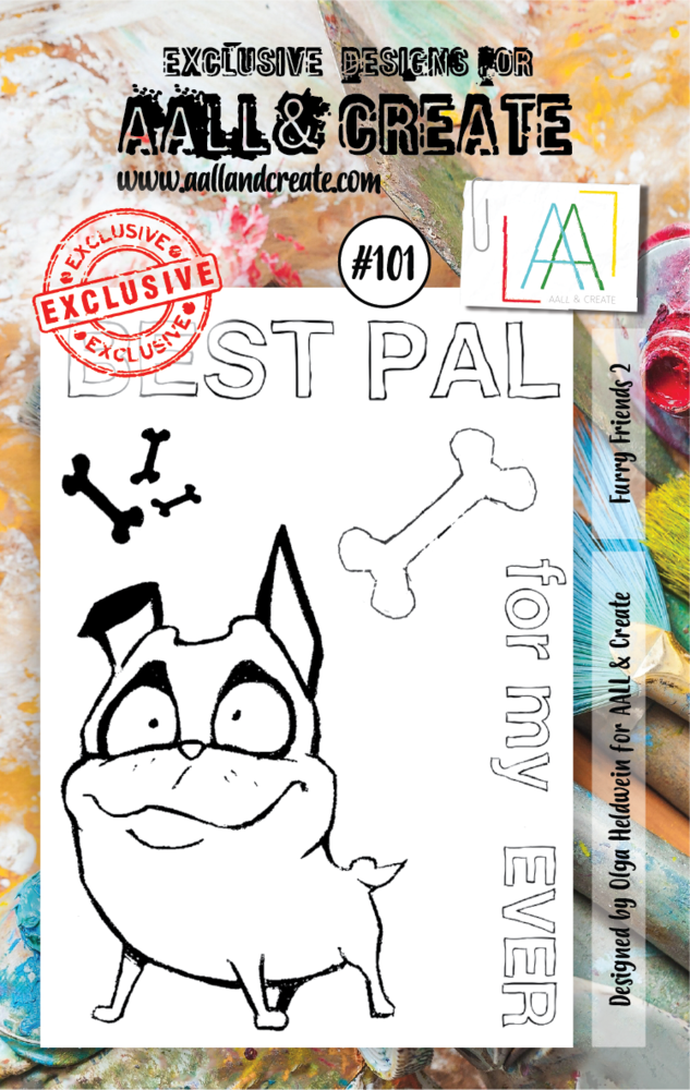 AALL and Create Clear Stamp Set A7 Furry Friends 2 (AALL-TP-101) AALL and Create Clear Stamp Set A7 Furry Friends 2 (AALL-TP-101)
