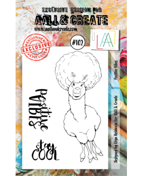 AALL and Create Clear Stamp Set A7 Positive Vibes (AALL-TP-102)*