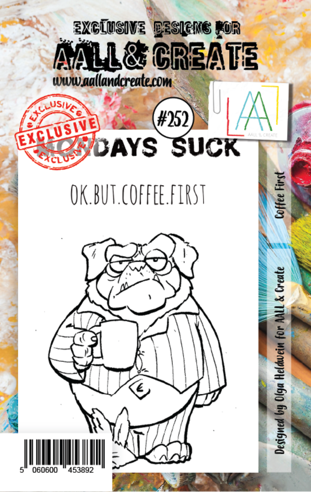 AALL and Create Clear Stamp Set A7 Coffee First (AALL-TP-252) AALL and Create Clear Stamp Set A7 Coffee First (AALL-TP-252)