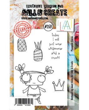 AALL and Create Clear Stamp Set A7 Pineapple Queen (AALL-TP-259)*