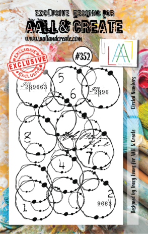 AALL and Create Clear Stamp Set A7 Circled Numbers (AALL-TP-352) AALL and Create Clear Stamp Set A7 Circled Numbers (AALL-TP-352)