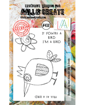 AALL and Create Clear Stamp Set A7 Free Bird (AALL-TP-430)*