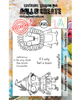 AALL and Create Clear Stamp Set A7 Scarecrow & Lion (AALL-TP-505)