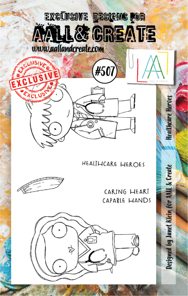 AALL and Create Clear Stamp Set A7 Healthcare Heroes (AALL-TP-507)