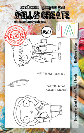 AALL and Create Clear Stamp Set A7 Healthcare Heroes (AALL-TP-507)