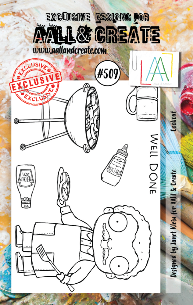 AALL and Create Clear Stamp Set A7 Cookout (AALL-TP-509) AALL and Create Clear Stamp Set A7 Cookout (AALL-TP-509)