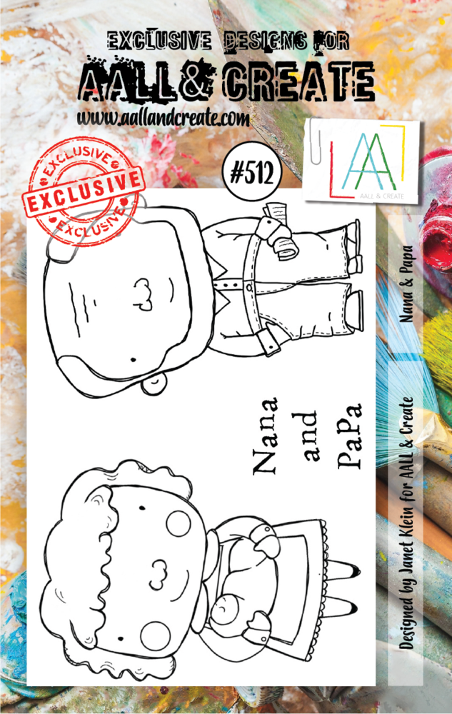 AALL and Create Clear Stamp Set A7 Nana & Papa (AALL-TP-512) AALL and Create Clear Stamp Set A7 Nana & Papa (AALL-TP-512)