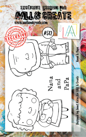 AALL and Create Clear Stamp Set A7 Nana & Papa (AALL-TP-512) AALL and Create Clear Stamp Set A7 Nana & Papa (AALL-TP-512)
