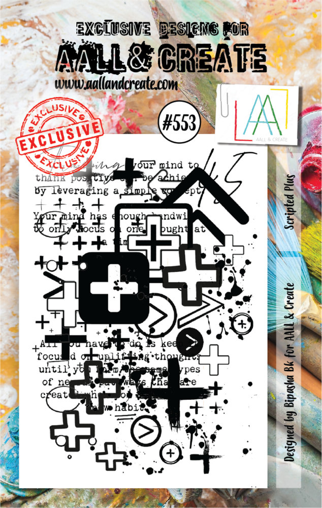 AALL and Create Clear Stamp Set A7 Scripted Plus (AALL-TP-553) AALL and Create Clear Stamp Set A7 Scripted Plus (AALL-TP-553)