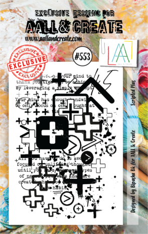 AALL and Create Clear Stamp Set A7 Scripted Plus (AALL-TP-553) AALL and Create Clear Stamp Set A7 Scripted Plus (AALL-TP-553)