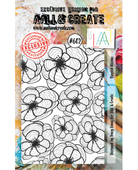 AALL and Create Clear Stamp Set A7 Rippled Blooms (AALL-TP-602)*