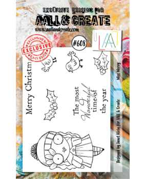 AALL and Create Clear Stamp Set A7 Miss Merry (AALL-TP-608) AALL and Create Clear Stamp Set A7 Miss Merry (AALL-TP-608)