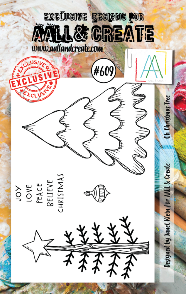 AALL and Create Clear Stamp Set A7 Oh Christmas Tree (AALL-TP-609) AALL and Create Clear Stamp Set A7 Oh Christmas Tree (AALL-TP-609)