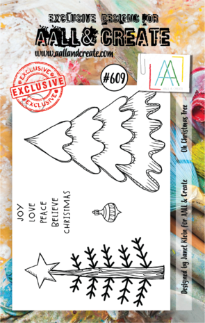 AALL and Create Clear Stamp Set A7 Oh Christmas Tree (AALL-TP-609) AALL and Create Clear Stamp Set A7 Oh Christmas Tree (AALL-TP-609)