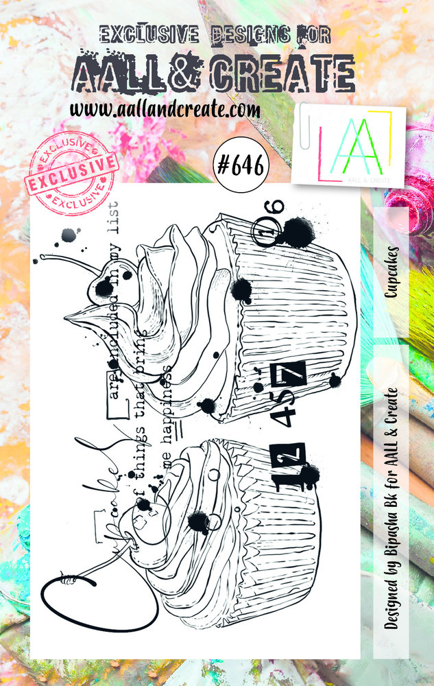 AALL and Create Clear Stamp Set A7 Cupcakes (AALL-TP-646) AALL and Create Clear Stamp Set A7 Cupcakes (AALL-TP-646)