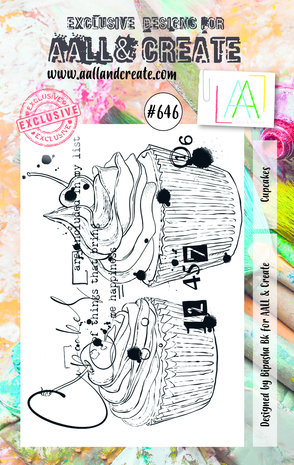 AALL and Create Clear Stamp Set A7 Cupcakes (AALL-TP-646) AALL and Create Clear Stamp Set A7 Cupcakes (AALL-TP-646)