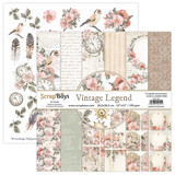 ScrapBoys Vintage Legend 12x12 Inch Paper Set (VILE-08)