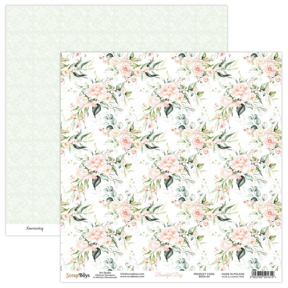 ScrapBoys Beautiful Day 12x12 Inch Paper Set (BEDA-08) ScrapBoys Beautiful Day 12x12 Inch Paper Set (BEDA-08)