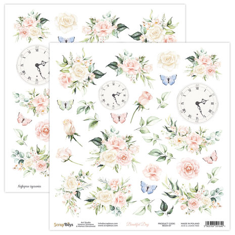 ScrapBoys Beautiful Day 12x12 Inch Paper Set (BEDA-08) ScrapBoys Beautiful Day 12x12 Inch Paper Set (BEDA-08)