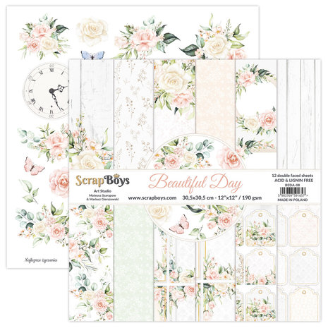 ScrapBoys Beautiful Day 12x12 Inch Paper Set (BEDA-08) ScrapBoys Beautiful Day 12x12 Inch Paper Set (BEDA-08)