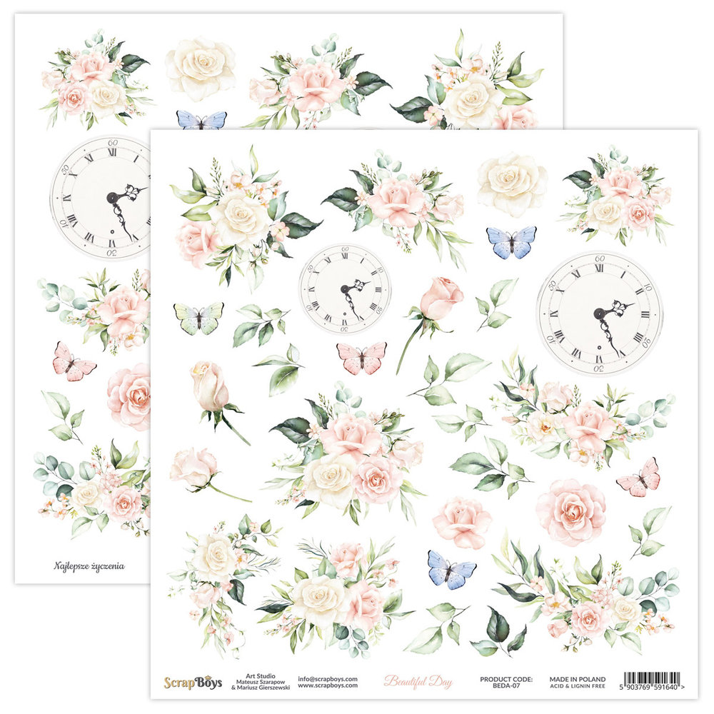 ScrapBoys Beautiful Day 8x8 Inch Paper Pad (BEDA-10) ScrapBoys Beautiful Day 8x8 Inch Paper Pad (BEDA-10)