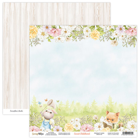 ScrapBoys Sweet Childhood 8x8 Inch Paper Pad (SWCH-10)