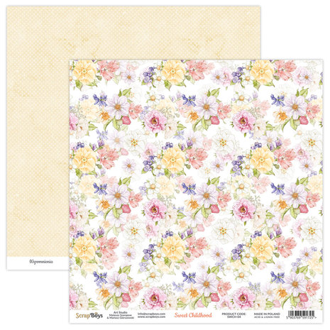 ScrapBoys Sweet Childhood 6x6 Inch Paper Pad (SWCH-09)
