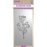 Nellie Snellen Rose Slimline 3D Embossing Folder (EF3D039)