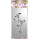 Nellie Snellen Flower Slimline 3D Embossing Folder (EF3D040)
