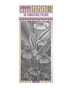Nellie Snellen Flower Lillies Slimline 3D Embossing Folder (EF3D048) Nellie Snellen Flower Lillies Slimline 3D Embossing Folder (EF3D048)