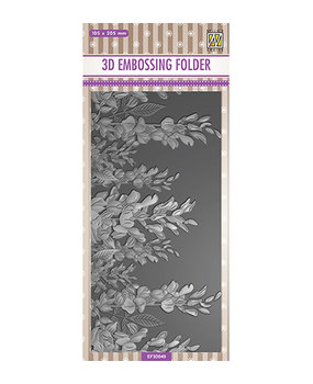 Nellie Snellen Flower Lupins Slimline 3D Embossing Folder (EF3D049)