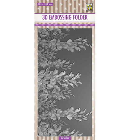 Nellie Snellen Flower Lupins Slimline 3D Embossing Folder (EF3D049)